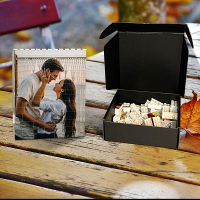 Rosefeels Bloc photo personnalisé Puzzle brique de construction Anniversaire Idées de cadeau pour la Saint-Valentin