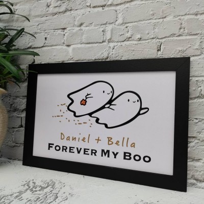 Forever My Boo Couples Halloween Signe Décoration Intérieure