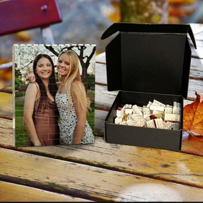 Rosefeels bloc photo personnalisé puzzle brique de construction cadeau pour une amie sœur