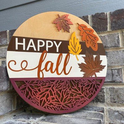 Rosefeels Happy Fall accroche-porte ferme entrée murale décor maison panneau de bienvenue