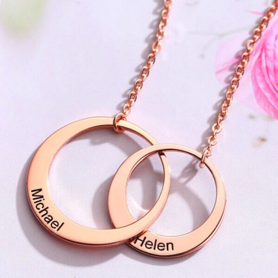 Collier Prénom Jeton d'Amour Personnalisé Cadeaux Saint Valentin