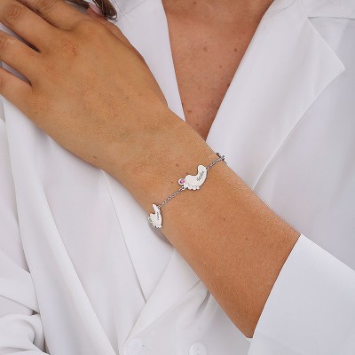 Bracelet à breloques Infinity personnalisé