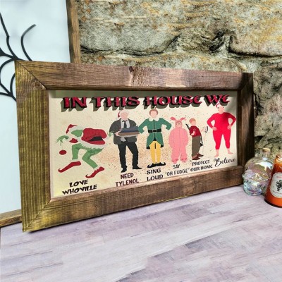 Panneau de film d'horreur Joyeux Halloween Décoration d'intérieur
