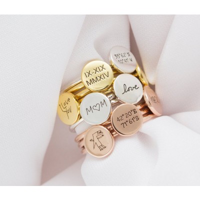 bague de disque d’écriture personnalisée 