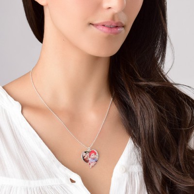 Collier photo coeur