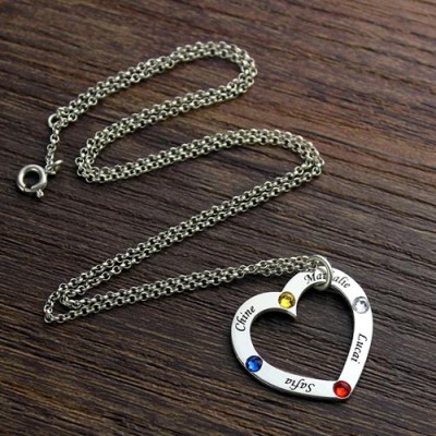 Collier Mère Famille Dans Votre Coeur Bijoux