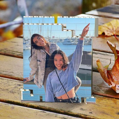 Rosefeels bloc photo personnalisé puzzle brique de construction cadeau pour une amie sœur