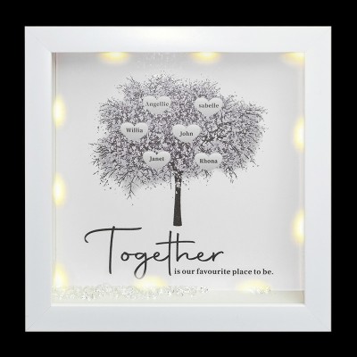 Personalized Family Tree Frame Home Decor Christmas Gift For Mom Grandma