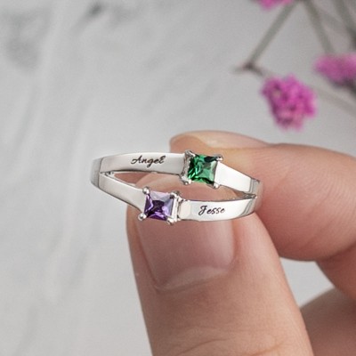 Personalized Promise Name Ring