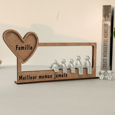 Figurines personnalisées Idées cadeaux anniversaire fête des mères pour maman grand-mère