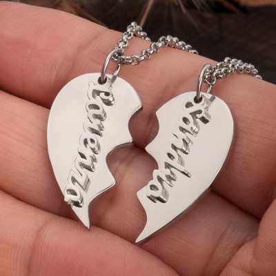 À ma Femme Collier Prénom Couple Personnalisé Cadeau Saint Valentin