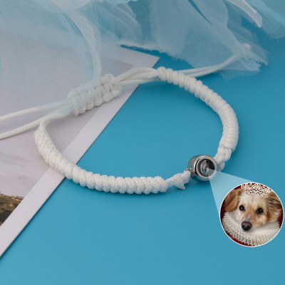 Bracelet de projection de photo commémoratif personnalisé pour animal de compagnie
