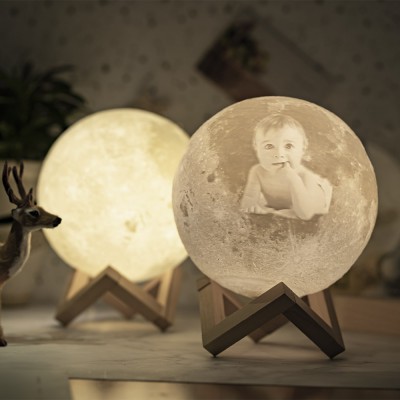 Lampe de lune personnalisée 3D Photo Moonlight Touch Home Decor