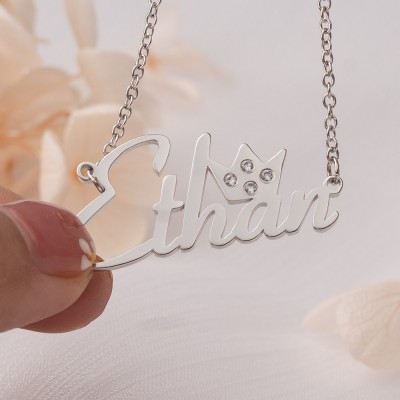 Personalized Crown Name Necklace