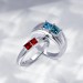 Engraved Birthstone Ring