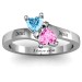 Promise Engraved Birthstone Ring