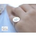 Memorial Handwriting Disc Ring | Actual Handwriting Band Ring | Gifts For Mom