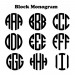 Engraved Monogram Ring