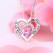 I Love You To The Moon And Back Heart Necklace