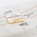 Actual Handwriting Necklace | Drawing Bar Necklace