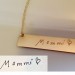 Actual Handwriting Necklace | Drawing Bar Necklace