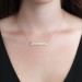 Actual Handwriting Necklace | Drawing Bar Necklace