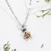 Stars Photo Necklace Silver