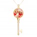 Fashion Photo Pierced Key Pendant