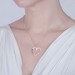 Birthstone Heart Necklace With Name