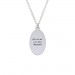 Fingerprint Oval Necklace