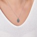 Fingerprint Oval Necklace