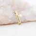 Handmade Bar Necklace With 1-4 Sides Engraving