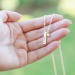 Handmade Bar Necklace With 1-4 Sides Engraving