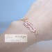 Custom Actual Handwriting Jewelry | Signature Bracelet