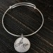 Handwritten Expandable Bracelet With Charm