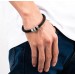 Bracelet en cuir noir personnalis