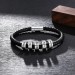 Bracelet en cuir noir personnalis