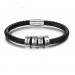 Bracelet en cuir noir personnalis